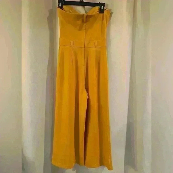 Women’s Yellow Strapless Have Romper - Picture 3 of 10